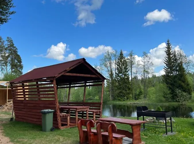 A House With A Sauna At Arturs 펜션 *